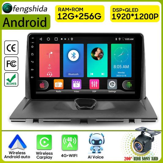 Car Radio Carplay For Peugeot Expert 2 For Citroen Jumpy For Fiat Scudo For Toyota Proace 2007-2017 Navigation GPS Android Auto