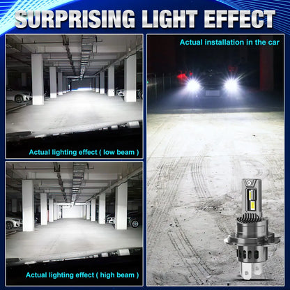 30000LM Canbus H4 LED Headlight Bulbs 9003 HB2 lampada High Low Beam Car Light Turbo Led Diode Lamp Auto 6500K 12V