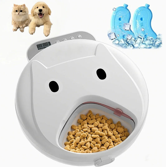 Automatic Pet Feeder Smart Cat Food Dispenser For Wet & Dry Food Kibble Dispenser Auto Feeder For Cat with 2 Ice Packs