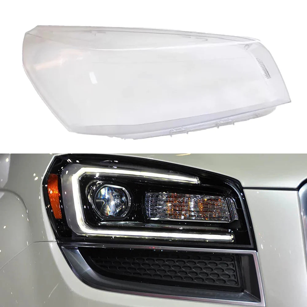 Car Front Headlight Cover For GMC Acadia 2013 2014 2015 Auto Headlamp Lampshade Lampcover Head Lamp Light Covers Lens Shell
