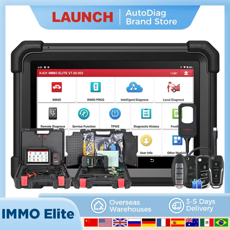 LAUNCH X431 IMMO Elite Key Programming Tools Automotive Professional Diagnostic Tools All Key Lost Immobilizer pk IMMO Plus