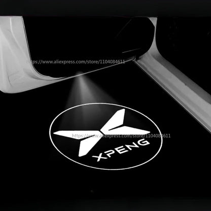 Car Door Welcome Light For Xpeng G9 2022-2025 Modification Atmosphere Light Max Decorative LED Xiaopeng G9 Projection Light