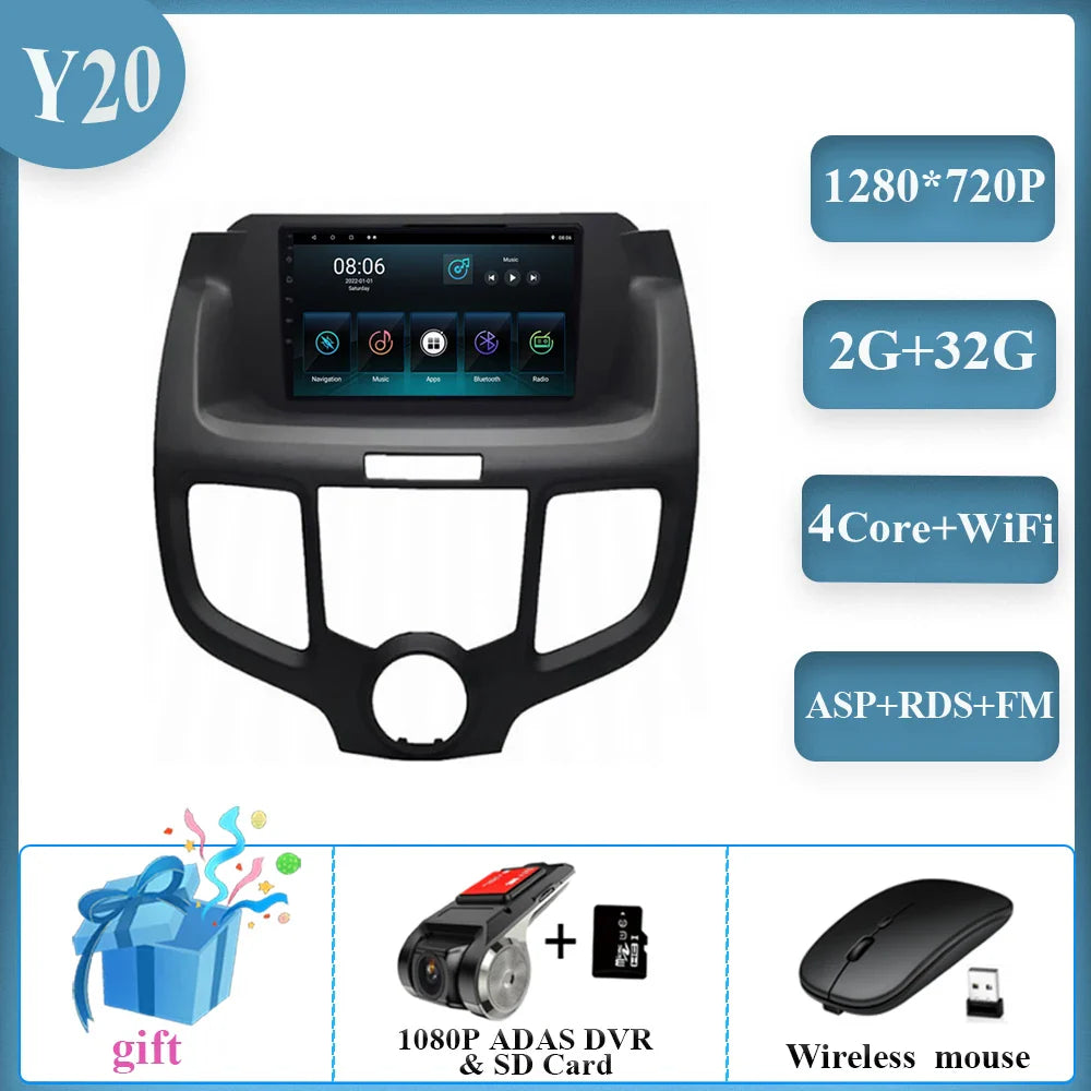 8G+256G For Honda Odyssey RB1 2004 - 2008 Android 14 Car Radio Auto Multimedia Video Player Navigation Stereo GPS DSP No 2 Din
