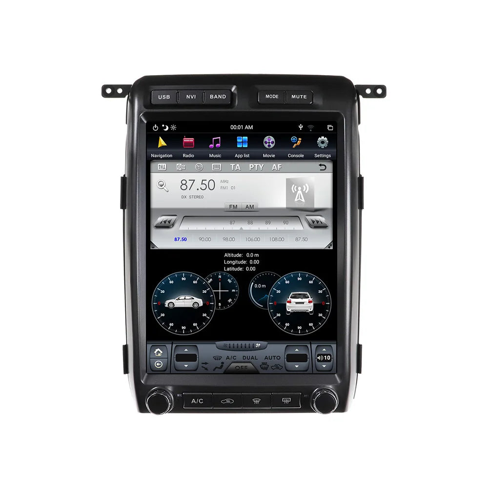 13'' Car Multimedia Player Stereo GPS Radio Navigation Android 11 Tesla Screen for Ford Lobo Raptor F-150 F150 Lincoln Mark LT