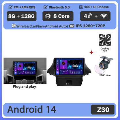 Android 14 2K Screen For Chevrolet Orlando 2010 - 2018 Car Radio Multimedia Video Player Navigation GPS No 2din Head Unit
