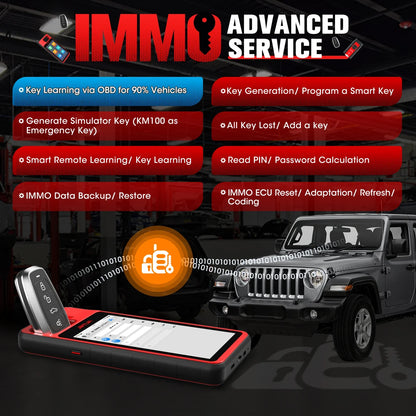 Autel MaxiIM KM100 KM100X Auto Key Programmer Smart Key Creation & OBD IMMO Learning Tool One-Minute Key Generation Immobilizer