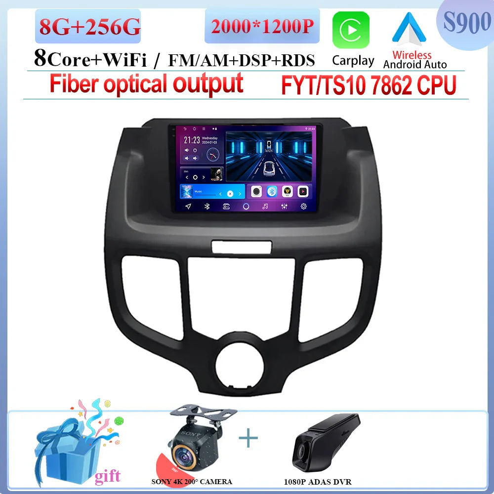 8G+256G For Honda Odyssey RB1 2004 - 2008 Android 14 Car Radio Auto Multimedia Video Player Navigation Stereo GPS DSP No 2 Din