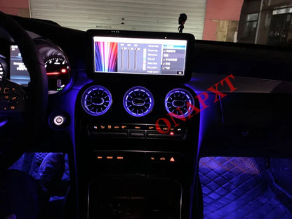 LED For Benz C/GLC Coupe W205 X253 C43 C63 C200 C180 Car Decorative Lamp MB Nozzle Air Vent 3D Tweeter Speaker Ambient Light