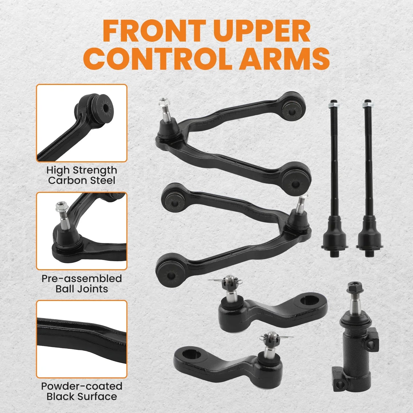 13Pcs Front Suspension Control Arm Kit For Chevrolet GMC Silverado Truck 2WD/4WD