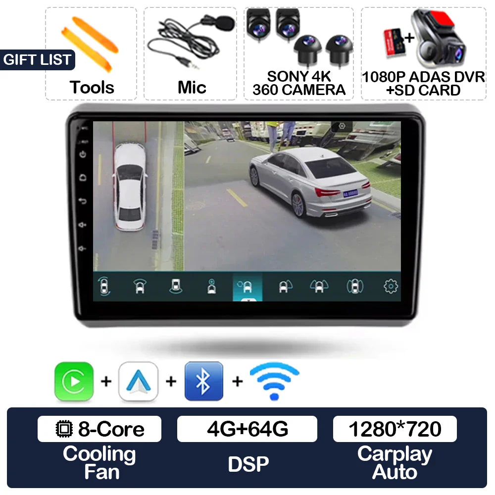 Android 15 Car Radio For Dodge Dart 2012 - 2016 BT Head Unit 4G WIFI Qualcomm GPS NAVI 2DIN Multimedia Video Player QLED LTE 5G