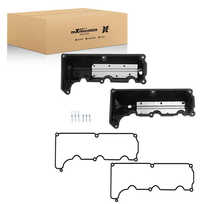 Left & Right Aluminum Valve Cover for Ford Crown Victoria Lincoln Town 4.6L V8  6L2Z6582AA 4L5Z6582JA