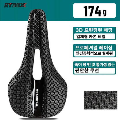 3D Printed Saddle Full Carbon Fiber Lightweight Bicycle Saddle For Mtb Gravel Road bike Comfortable Cycling Seat Parts