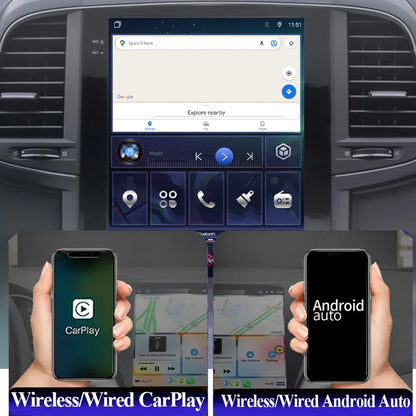 For JEEP Grand Cherokee WK 2004 2005 2006 2007 Tesla Type Car Radio Android 14 GPS Carplay Multimedia Player Navigation Stereo