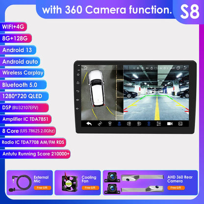Hizpo 10.1 Inch Android Auto Car Radio Multimedia Video For JEEP Compass Patriot Chrysler 300C Sebring Liberty Dodge Wrangler BT