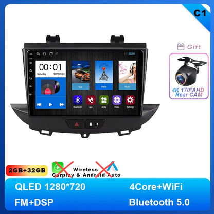 Android 14 Car Radio For Opel Grandland X crossland x 2016-2020 Multimedia Stereo Radio Video Player Carplay autoradio GPS 4G