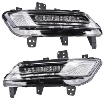 AP03 2Pcs Front RH & LH LED Fog Light Lamp Assembly FO2592242 for 2013-2016 Lincoln MKZ