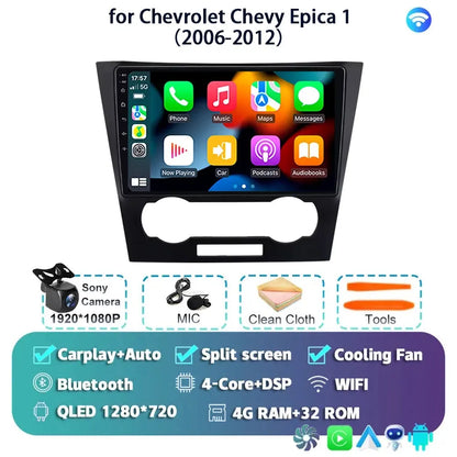 Android 14 Carplay Auto For Chevrolet Epica 1 2006 2007 2008 - 2012 Car Radio GPS Multimedia 2 Din Stereo Head Unit Player Video