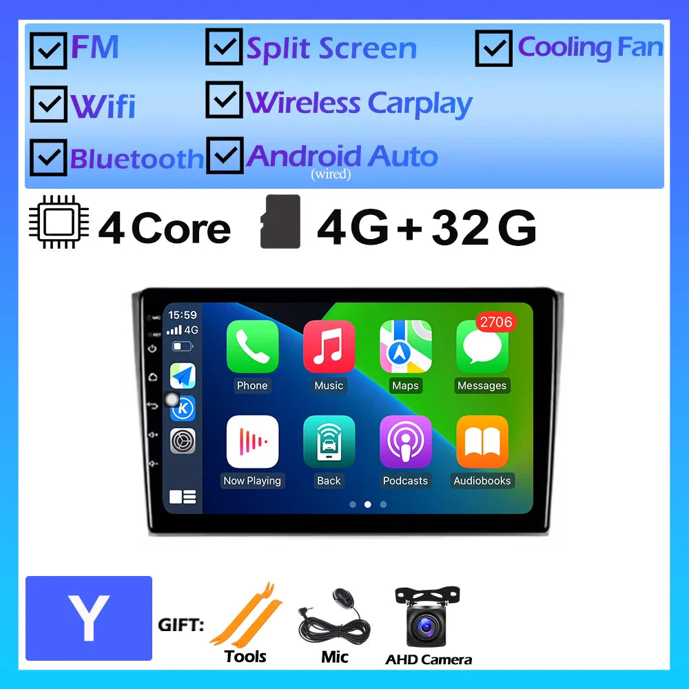 Android 14 WiFi For Mazda CX9 TB 2006 2007- 2010 2016 Car Radio Multimedia Player DSP Stereo GPS 4G Split Screen Bluetooth