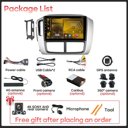 Car Android For Honda Pilot 1 2005 - 2008 Stereo Auto Mirror Link Rear Camera Multimedia Player GPS Navigation Dash Cam Wifi 5G