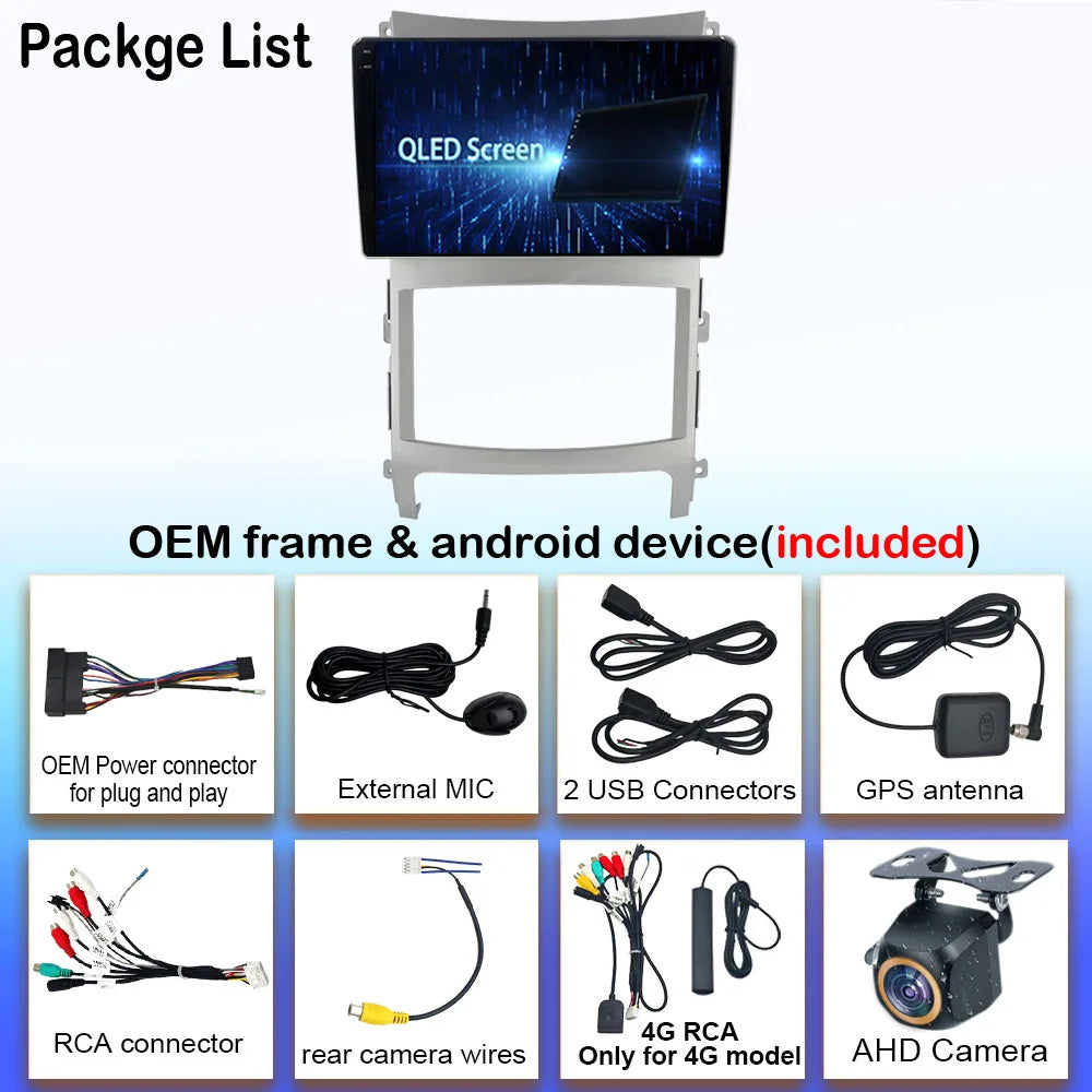 For Hyundai Veracruz ix55 2006 - 2015 Android 14 Car Stereo Multimedia Radio Unit Player GPS Wireless Carplay Android Auto 2din