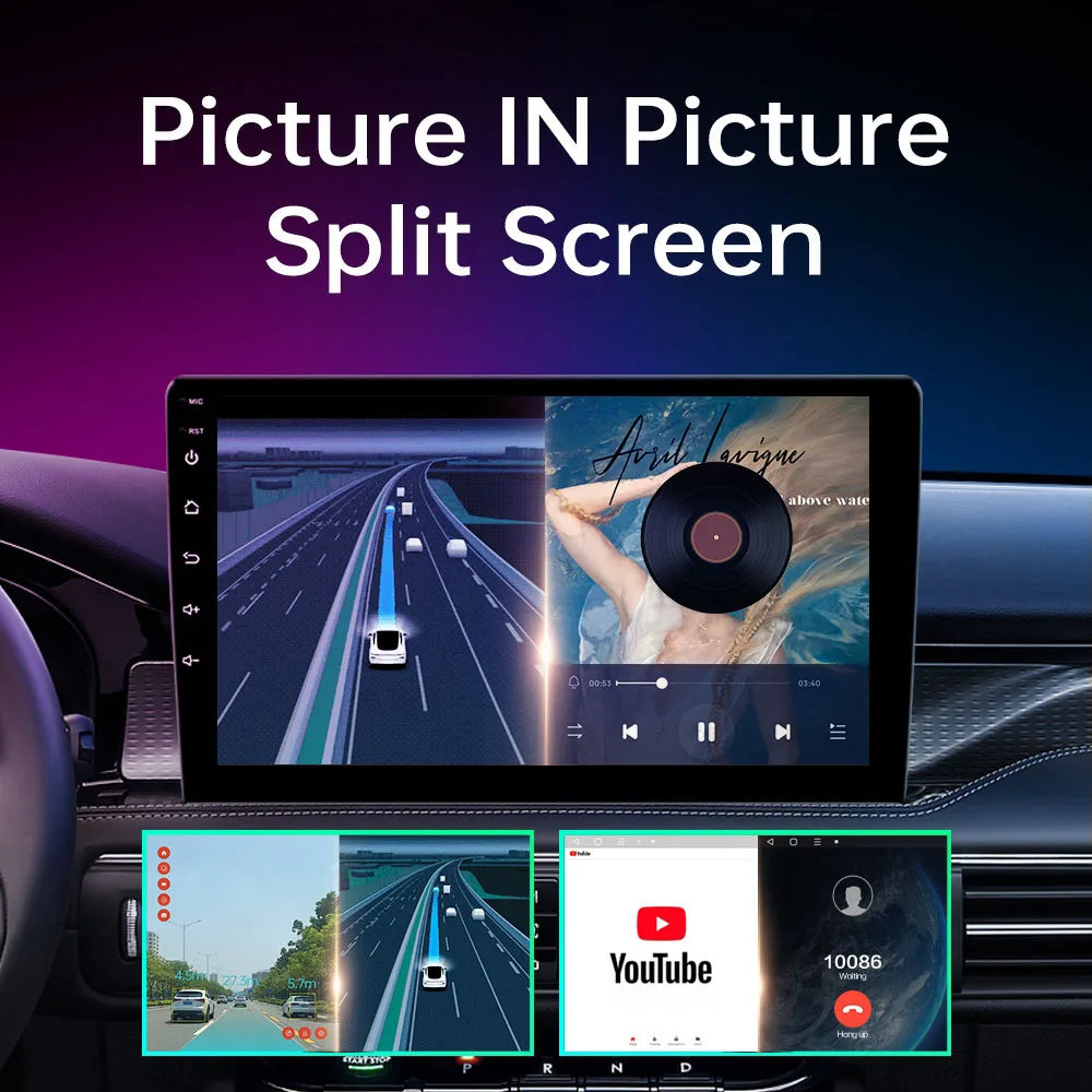 2 Din Car Android 7 9 10 Inch Car Radio Multimedia Video Player 2Din Navigation GPS FM for Nissan Kia Honda VW Hyundai  Toyota