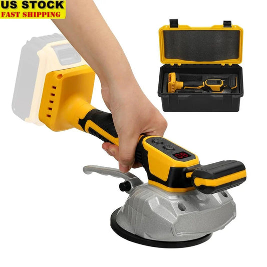 Cordless Tile Vibration Leveling Machine Portable 20V Battery Powered Tool Suction Cup 110LBS 8 Adjustable Speed Digital Display power tools