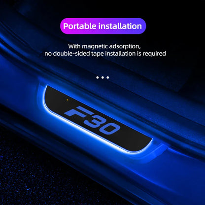 For BMW F30 F10 F20 F15 F16 F25 F26 F48 F07 F18 F34 F31 F32 F33 F45 F46 F35 F01 F02 F12 Car Wireless LED Welcome Ambient Light