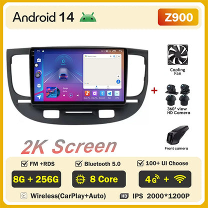 Android 2 din For Kia RIO 2 2005 - 2011 Car Radio Multimedia GPS Navigation Player Auto NO 2din DVD Screen Carplay Stereo WIFI