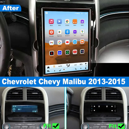 Topdisplay 12.1" QLED Touchscreen Car Radio Replacement for Chevy Malibu 2013-2015 8-Core CPU CarPlay Android Auto Screen