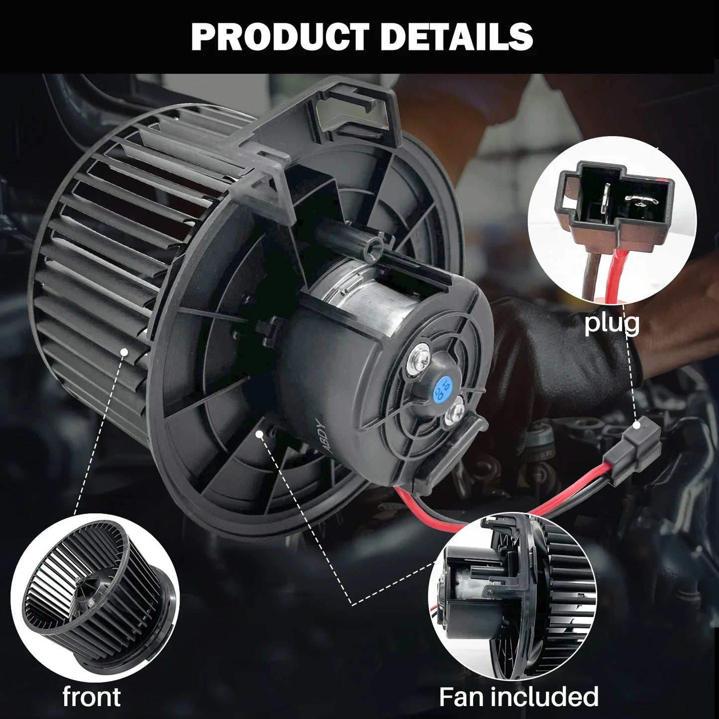 Aspligo New Air Conditioning AC Heater Blower Motor Fan For Lincoln Navigator 5.4 2007-2008/For Ford Expedition  5.4 2007-2008