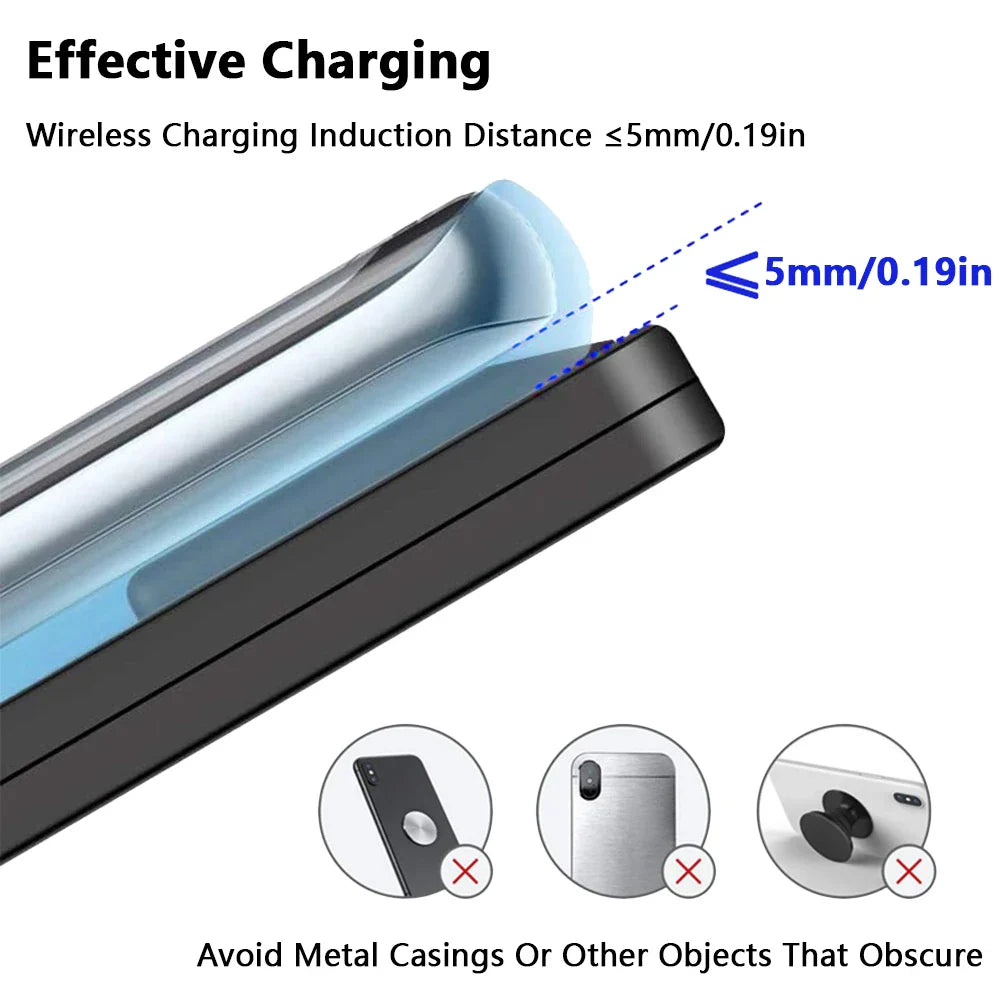 15w 10w Charger Pad for Tesla Model 3 with Light Automobile Car Accessories Automotive Wireless Charging Pad