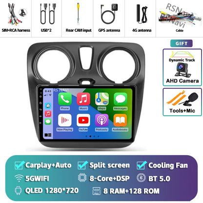 Android 14 Car Radio For Renault Lodgy Dacia Dokker 2012 2013 - 2021 Autoradio Auto Carplay WIFI+4G Multimedia DSP Stereo Player