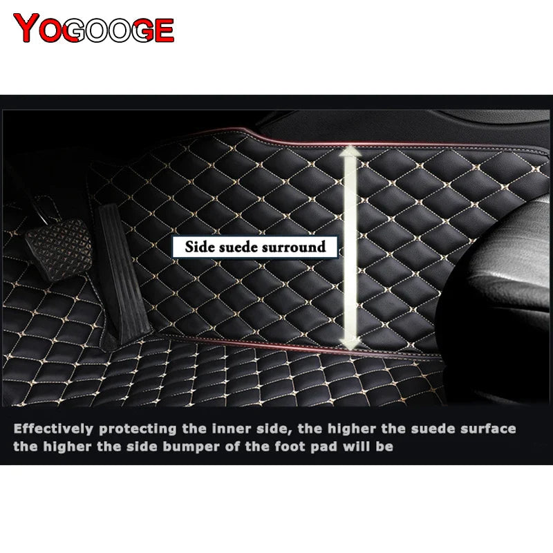 YOGOOGE Custom Car Floor Mats For Infiniti G G25 G35 G37 Auto Carpets Foot Coche Accessorie