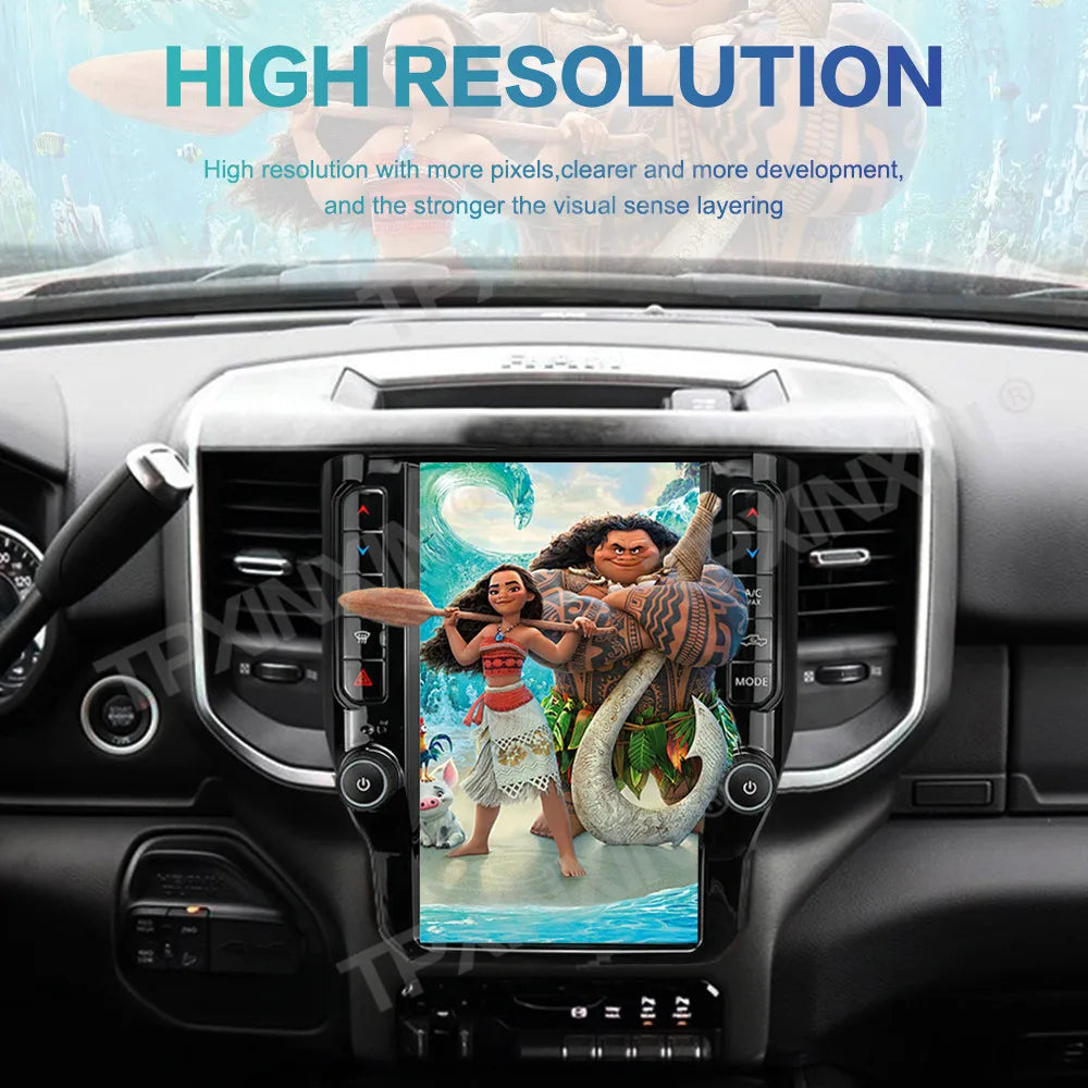 For Dodge Ram 1500 2500 3500 4500 2018 - 2022 Android Car Radio Multimedia Video Player Wireless Carplay Autoradio Stereo GPS