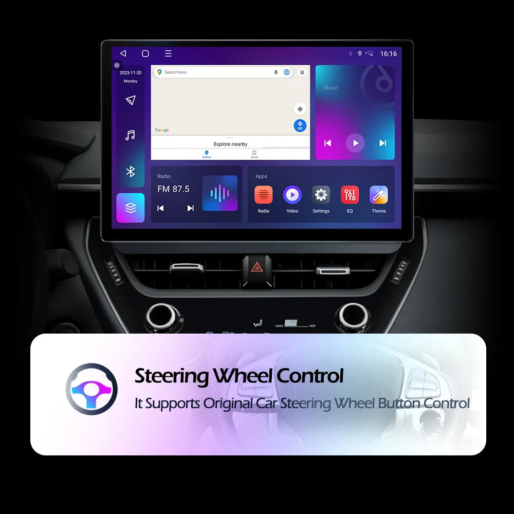 13.1Inch Android Auto Car Radio For Hyundai Rohens Genesis 2008 - 2013 Multimedia Player GPS Navigation BT Carplay 4G Wifi
