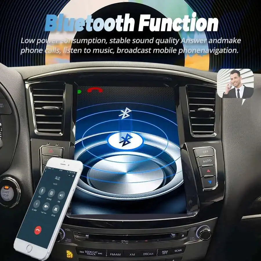 256gb Radio For Infiniti QX60 JX35 2014-2019 Android 14 Touch Screen Car Navi Multimedia Player Wireless Carplay Tape Recorder