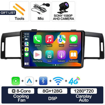 Android 15 Head Unit For Infiniti M35 2003 - 2010 Nissan Fuga 2005 - 2010 Car Radio Multimedia Video Player CarPlay Auto 4G WIFI