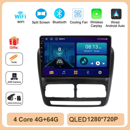 Android 14 Car Radio GPS Navigation For FIAT Doblo Opel Combo Tour 2010 2011 2012 - 2015 2018 Stereo Video Player Carplay Auto
