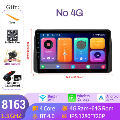 For Chrysler Grand Voyager 5 2011-2015 Android 14 Car Radio Stereo Multimedia Video Player Navigation Carplay BT 2K QLED Screen