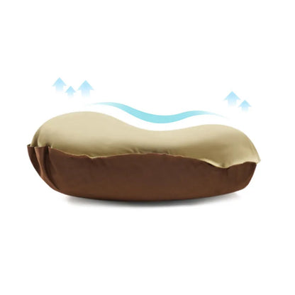 Portable Outdoor Automatic Inflatable Sponge Air Pillows Camping Sleep Cushion Travel Hiking Beach Car Plane Head Rest  Gears