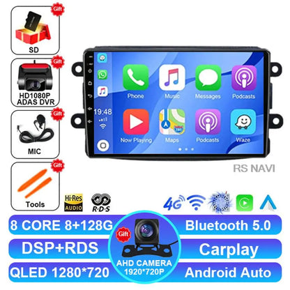 Android 14 For Renault Dacia LOGAN sandero Duster Lodgy Lada Xray Captur Dokker Car Radio Multimedia Navigation Video Player GPS