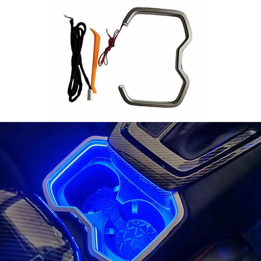 Cup holder Light Ambient Light Decorative Light Special Atmosphere Lamp blue colors For Toyota RAV4 XA50 2019-2024