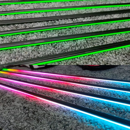 Universal Acrylic Neon LED Car Interior Ambient Lights APP Strip Light Guide Fiber Optic RGB Auto Decoration Atmosphere Lamp