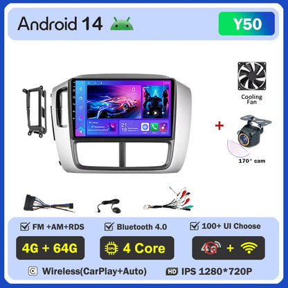 Car Android For Honda Pilot 1 2005 - 2008 Stereo Auto Mirror Link Rear Camera Multimedia Player GPS Navigation Dash Cam Wifi 5G