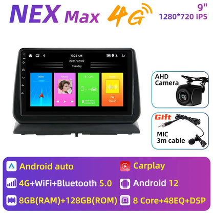 2 Din Android Car Radio for Dodge Nitro 2007-2011 Stereo Carplay Car Multimedia Player GPS Navigation Autoradio Head Unit Auto