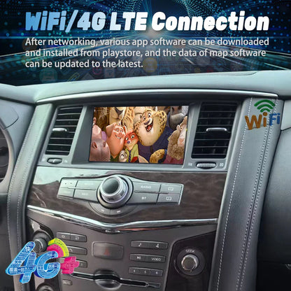 8" Qled Screen 256GB Android 13 Car Radio Multimedia Player For Infiniti Qx80 Qx56 For Nissan Patrol Y62 GPS Carplay Head Unit
