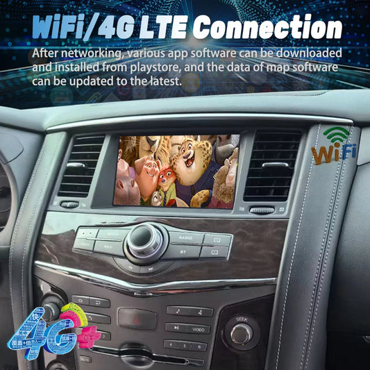 8" Qled Screen 256GB Android 13 Car Radio Multimedia Player For Infiniti Qx80 Qx56 For Nissan Patrol Y62 GPS Carplay Head Unit