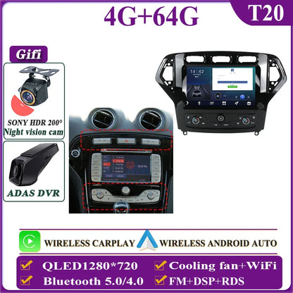 Autostereo 14 For Ford Mondeo MK4 2007-2014 Car Multimedia Video Player GPS Navigation Radio Android 13 Auto Carplay No 2Din DVD