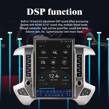 14.5 Inch Android 13 Car Radio For Chevrolet Silverado GMC Sierra 2013-2024 GPS Navigation DVD Multimedia Player Carplay+Auto