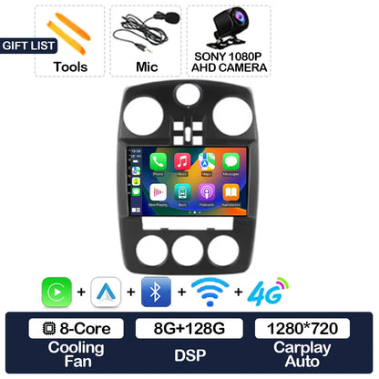 Android 15 Car Radio For Chrysler PT Cruiser 2000 - 2010 GPS NAVI BT 4G LTE 5G WIFI Multimedia Stereo Video Player Qualcomm 2DIN